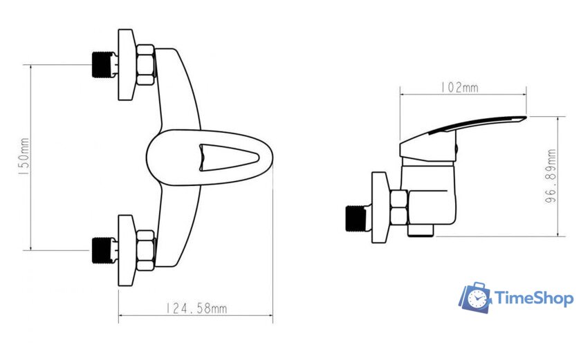 Смеситель Econoce EC0262 - Изображение №2 — Интернет-магазин Time-Shop
