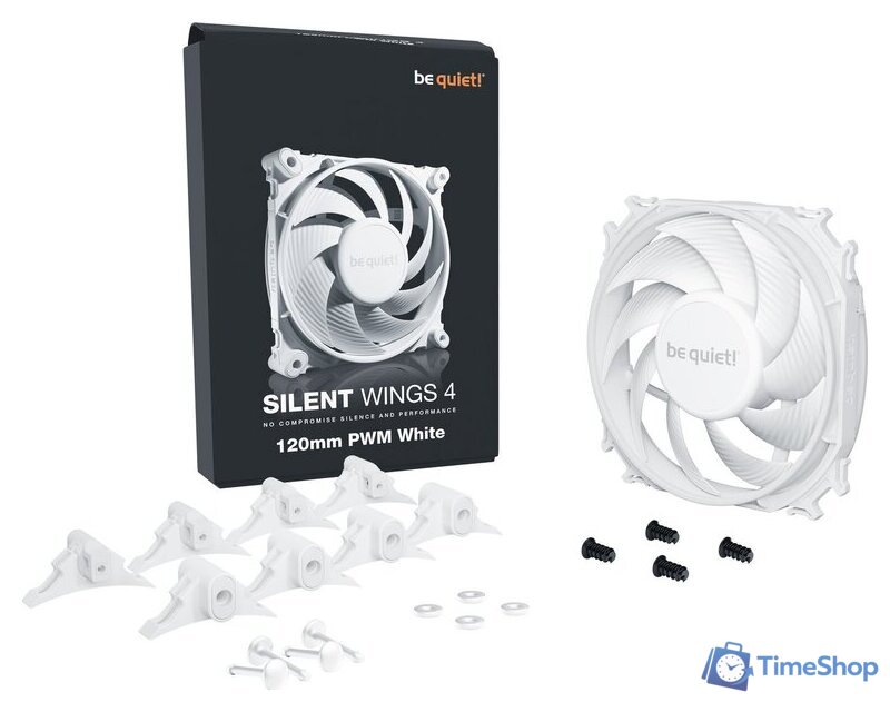 Вентилятор для корпуса be quiet! Silent Wings 4 120mm PWM White BL114 - Изображение №4 — Интернет-магазин Time-Shop