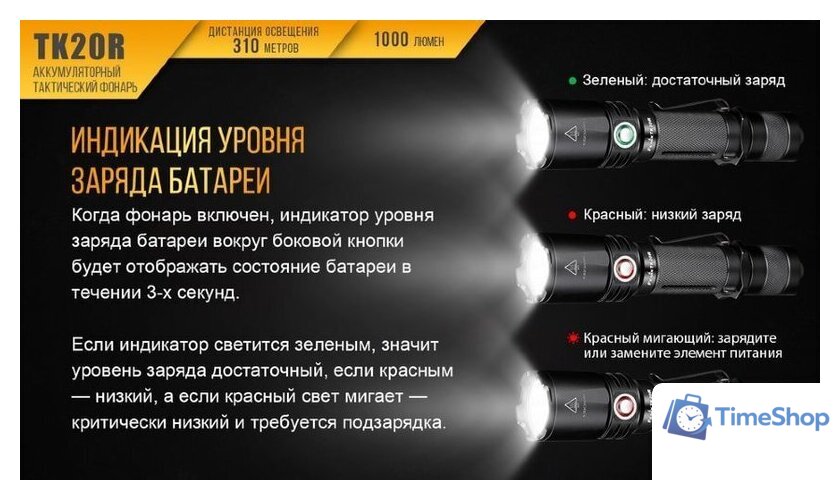 Фонарь Fenix TK20R - Изображение №6 — Интернет-магазин Time-Shop
