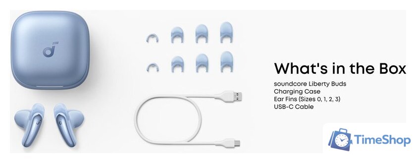 Наушники Anker Soundcore Liberty Buds (голубой) - Изображение №10 — Интернет-магазин Time-Shop