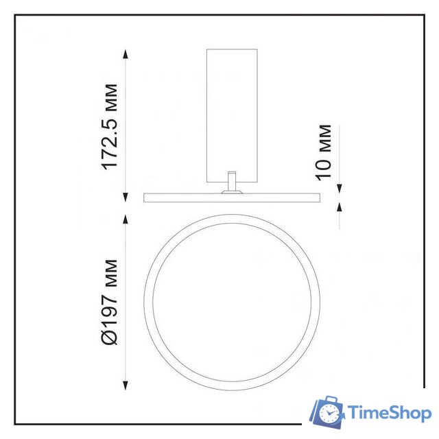 Припотолочная люстра Novotech Hat 358347 - Изображение №2 — Интернет-магазин Time-Shop