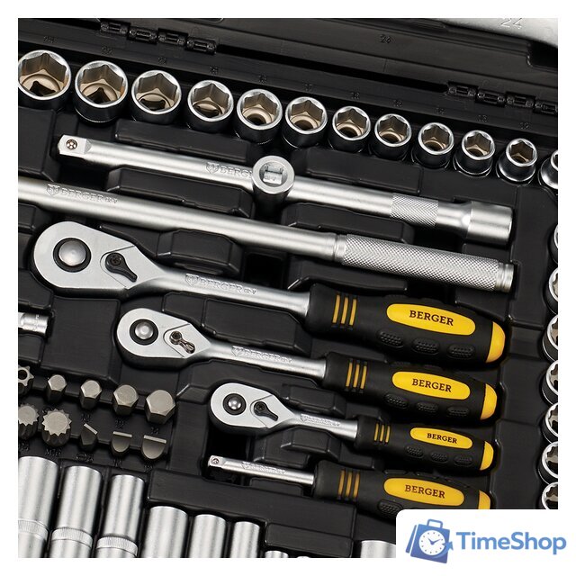 Универсальный набор инструментов Berger BG163-121438 (163 предмета) - Изображение №5 — Интернет-магазин Time-Shop