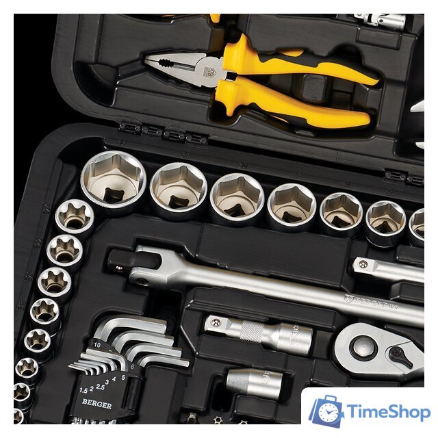 Универсальный набор инструментов Berger BG163-121438 (163 предмета) - Изображение №4 — Интернет-магазин Time-Shop