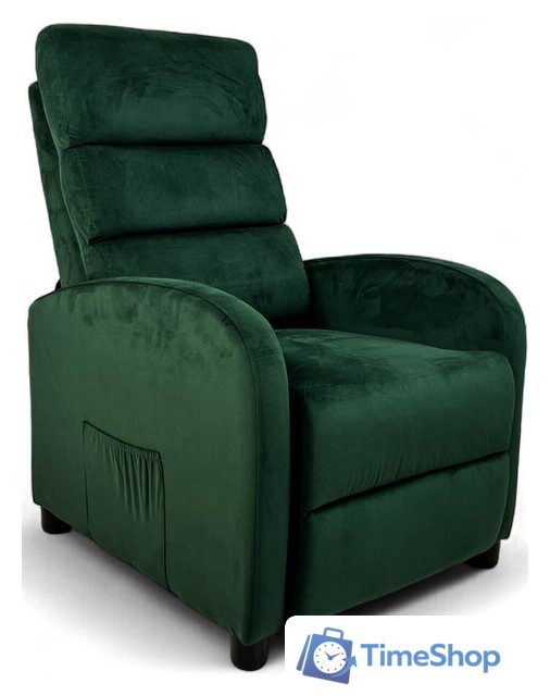 Массажное кресло Calviano 2164 (зеленый велюр) - Изображение №1 — Интернет-магазин Time-Shop