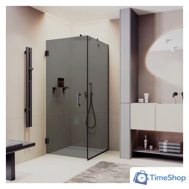 Душевой уголок MaybahGlass MGY-1309-6 (графитовое стекло/черный) - Изображение №2 — Интернет-магазин Time-Shop