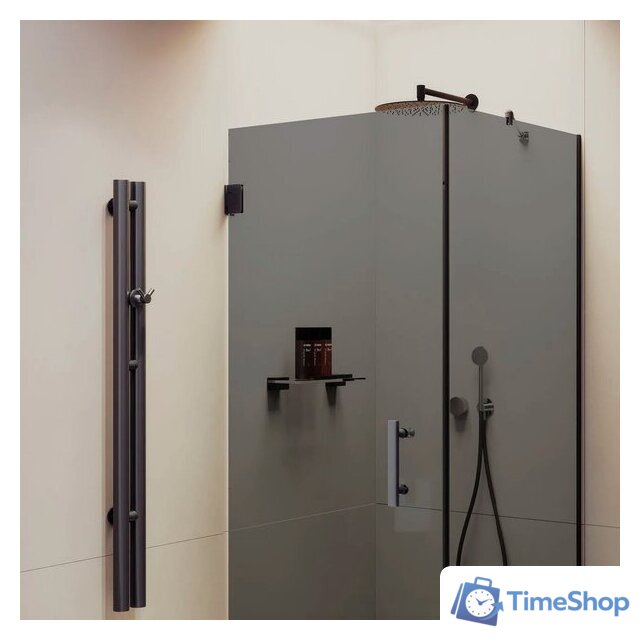 Душевой уголок MaybahGlass MGY-1309-6 (графитовое стекло/черный) - Изображение №3 — Интернет-магазин Time-Shop