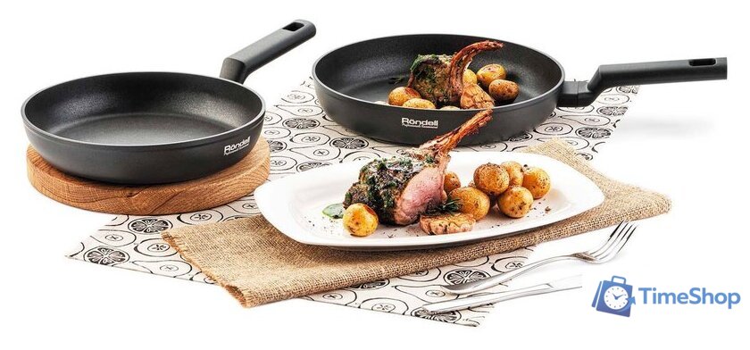 Сковорода Rondell Basaltica RDA-1842 - Изображение №5 — Интернет-магазин Time-Shop