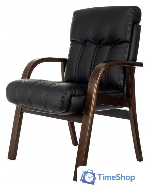 Офисный стул Бюрократ T-9932W-CF-Eco (черный, экокожа) - Изображение №3 — Интернет-магазин Time-Shop