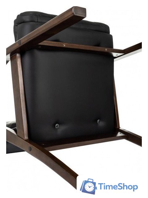 Офисный стул Бюрократ T-9932W-CF-Eco (черный, экокожа) - Изображение №11 — Интернет-магазин Time-Shop