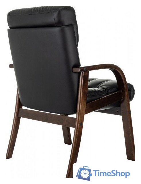 Офисный стул Бюрократ T-9932W-CF-Eco (черный, экокожа) - Изображение №5 — Интернет-магазин Time-Shop