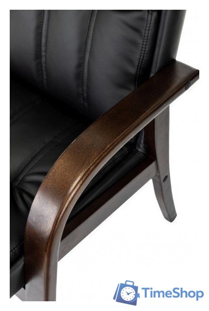 Офисный стул Бюрократ T-9932W-CF-Eco (черный, экокожа) - Изображение №6 — Интернет-магазин Time-Shop