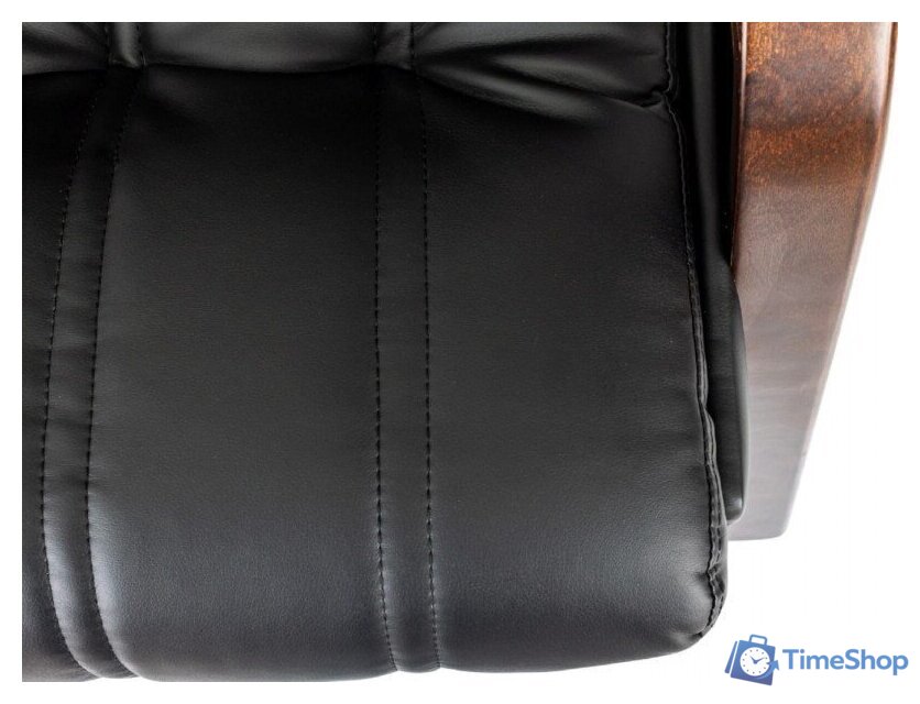 Офисный стул Бюрократ T-9932W-CF-Eco (черный, экокожа) - Изображение №7 — Интернет-магазин Time-Shop