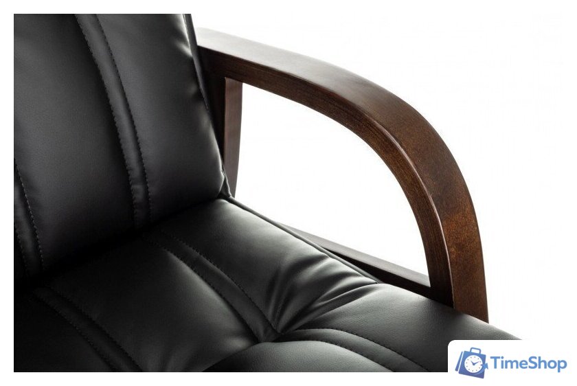 Офисный стул Бюрократ T-9932W-CF-Eco (черный, экокожа) - Изображение №9 — Интернет-магазин Time-Shop