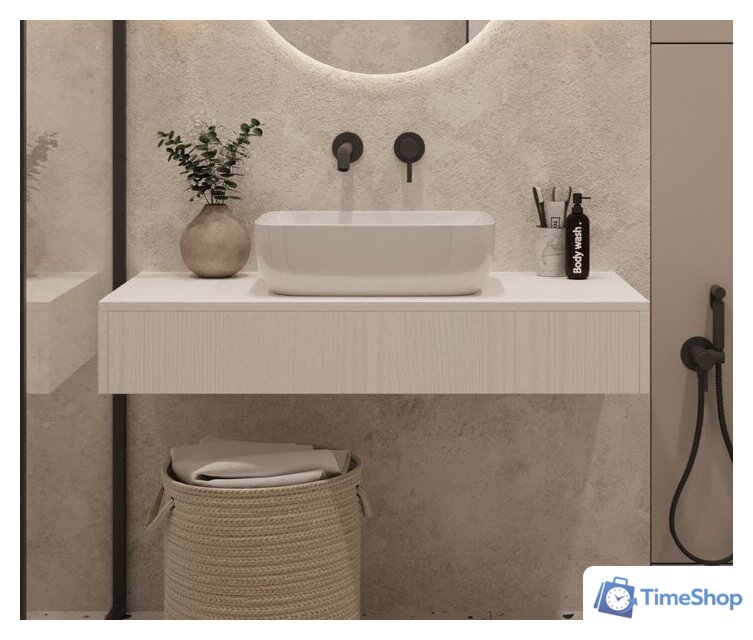  ЗОВ Тумба под умывальник Токио Премиум 100 TP100WWPTOC2 (белый) - Изображение №1 — Интернет-магазин Time-Shop