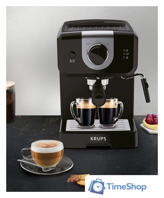 Рожковая кофеварка Krups Opio XP320830 - Изображение №6 — Интернет-магазин Time-Shop