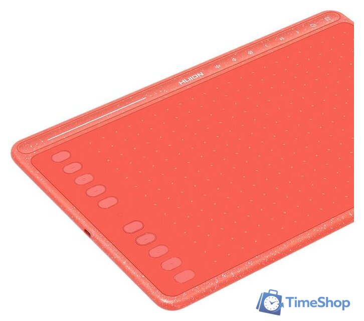 Графический планшет Huion HS611 (коралловый красный) - Изображение №3 — Интернет-магазин Time-Shop