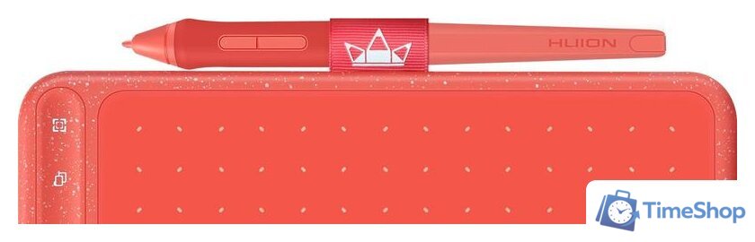 Графический планшет Huion HS611 (коралловый красный) - Изображение №5 — Интернет-магазин Time-Shop