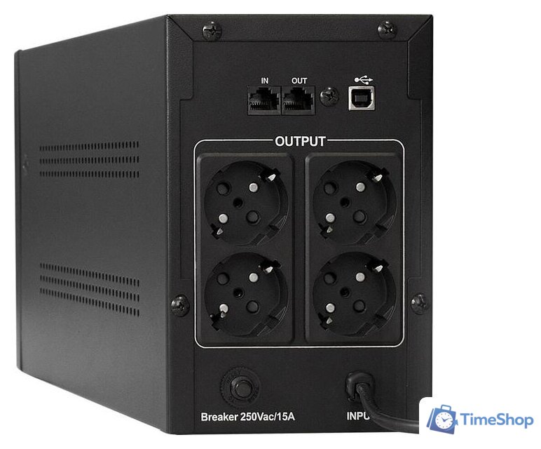 Источник бесперебойного питания ExeGate SpecialPro UNB-1600.LED.AVR.4SH.USB EP285507RUS - Изображение №2 — Интернет-магазин Time-Shop