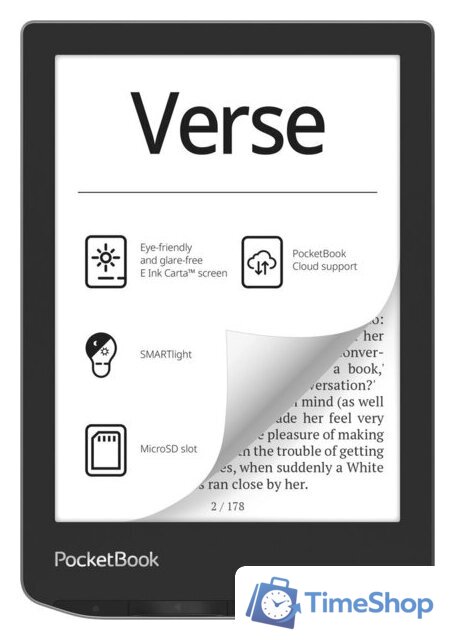 Электронная книга PocketBook 629 Verse Mist Grey - Изображение №1 — Интернет-магазин Time-Shop