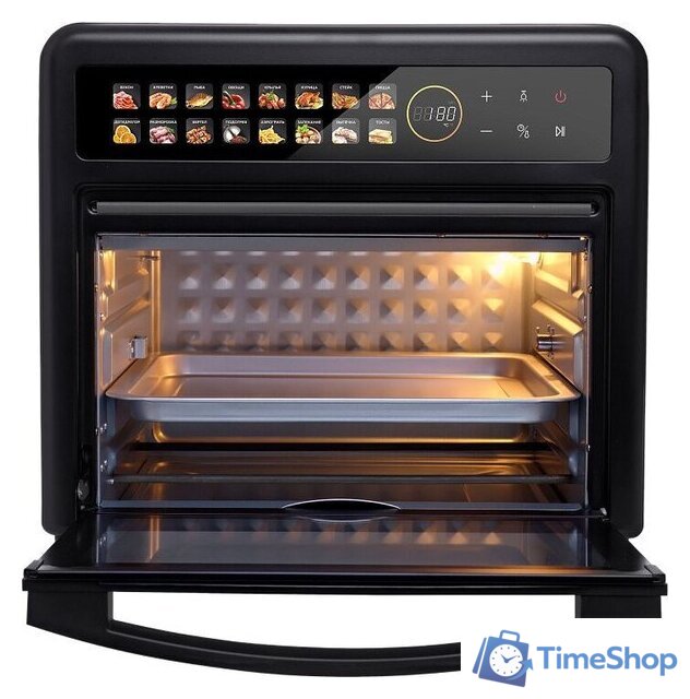 Мини-печь GFgril GFAO-800 black - Изображение №4 — Интернет-магазин Time-Shop
