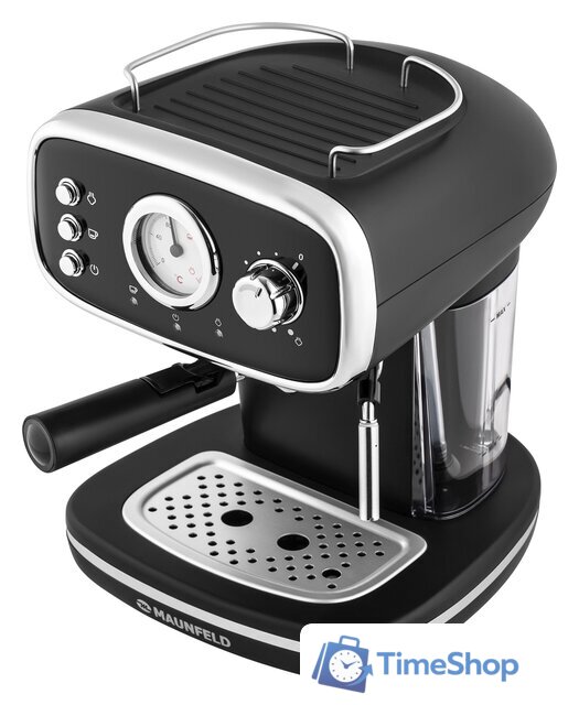 Рожковая кофеварка MAUNFELD MF-736BK - Изображение №8 — Интернет-магазин Time-Shop