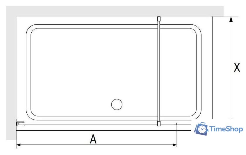 Душевая стенка RGW WA-12-G 32101290-16 - Изображение №3 — Интернет-магазин Time-Shop