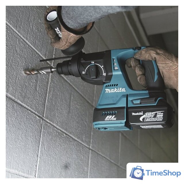 Перфоратор Makita DHR242RT (с 1-им АКБ, кейс) - Изображение №3 — Интернет-магазин Time-Shop