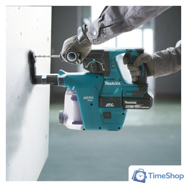 Перфоратор Makita DHR242RT (с 1-им АКБ, кейс) - Изображение №4 — Интернет-магазин Time-Shop