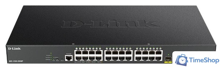 Управляемый коммутатор 2-го уровня D-Link DGS-1250-28XMP/A1A - Изображение №1 — Интернет-магазин Time-Shop