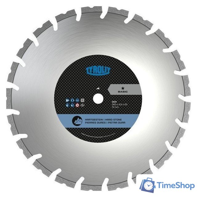Отрезной диск алмазный  Tyrolit Basic DCH 350x3.2/2.4x20 34501474 - Изображение №1 — Интернет-магазин Time-Shop