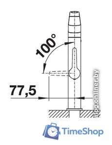 Смеситель Blanco Panera-S (нержавеющая сталь) - Изображение №5 — Интернет-магазин Time-Shop
