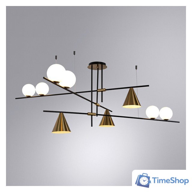 Люстра средней высоты Arte Lamp Jacob A7029PL-9BK - Изображение №2 — Интернет-магазин Time-Shop