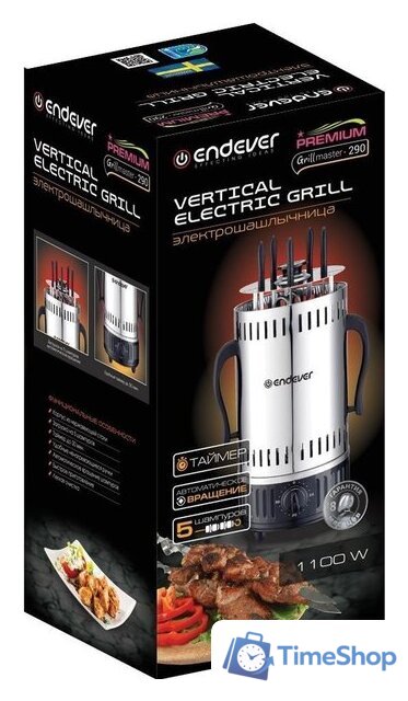 Электрошашлычница Endever Grillmaster-290 - Изображение №2 — Интернет-магазин Time-Shop