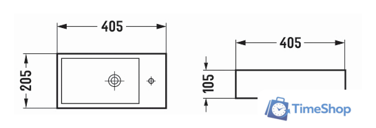 Умывальник Mexen Inez MEX-21484061L - Изображение №2 — Интернет-магазин Time-Shop