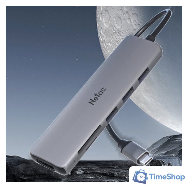 USB-хаб Netac WF14 NT08WF14-30GR - Изображение №1 — Интернет-магазин Time-Shop