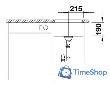 Кухонная мойка Blanco Subline 400-U (шампань) - Изображение №6 — Интернет-магазин Time-Shop