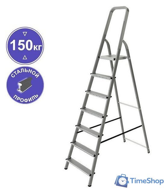 Лестница-стремянка Новая высота NV1150 (7 ступеней) - Изображение №1 — Интернет-магазин Time-Shop