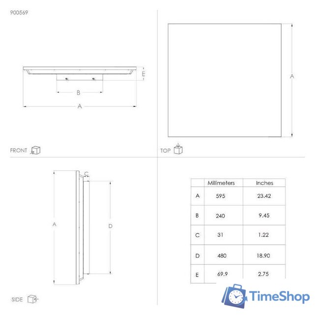Светодиодная панель Eglo Trupiana 900569 - Изображение №9 — Интернет-магазин Time-Shop