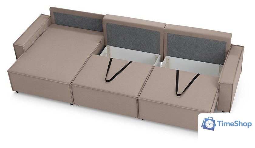 Угловой диван Mio Tesoro Дюссельдорф 293 1.5ек-1.5ек-1.5пф (1176 Savanna Plus Mocca) - Изображение №9 — Интернет-магазин Time-Shop