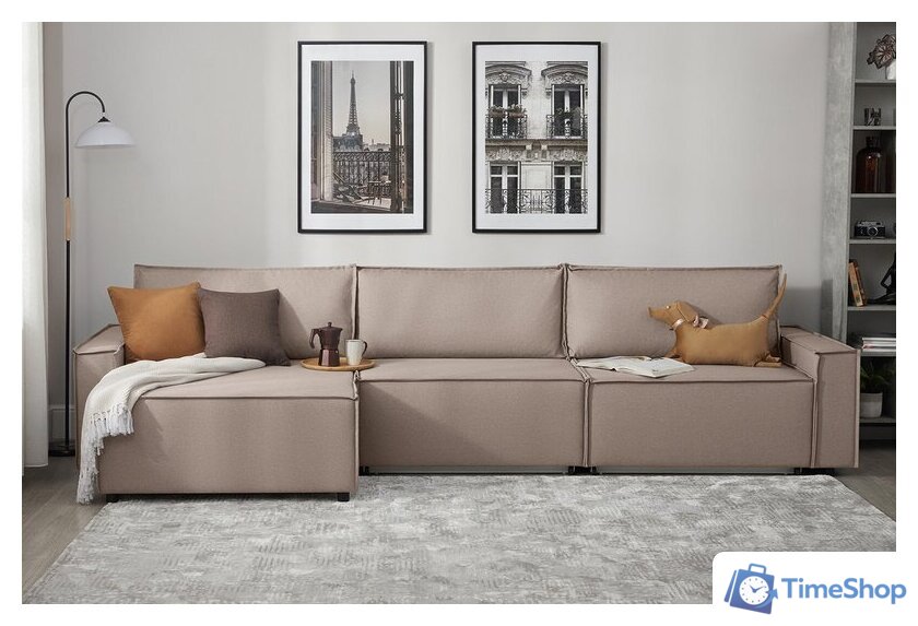 Угловой диван Mio Tesoro Дюссельдорф 293 1.5ек-1.5ек-1.5пф (1176 Savanna Plus Mocca) - Изображение №12 — Интернет-магазин Time-Shop