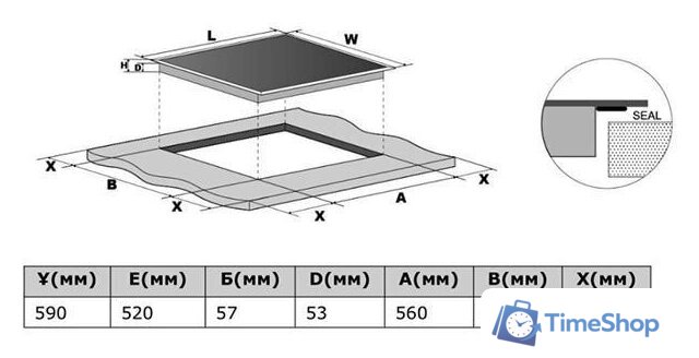 Варочная панель Haier HHY-Y64NFB - Изображение №2 — Интернет-магазин Time-Shop