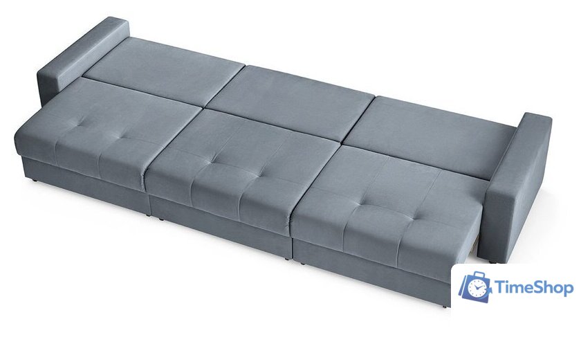 Диван Mio Tesoro Манчестер 292 1.5ек-1.5ек-1.5ек (968 серый) - Изображение №9 — Интернет-магазин Time-Shop