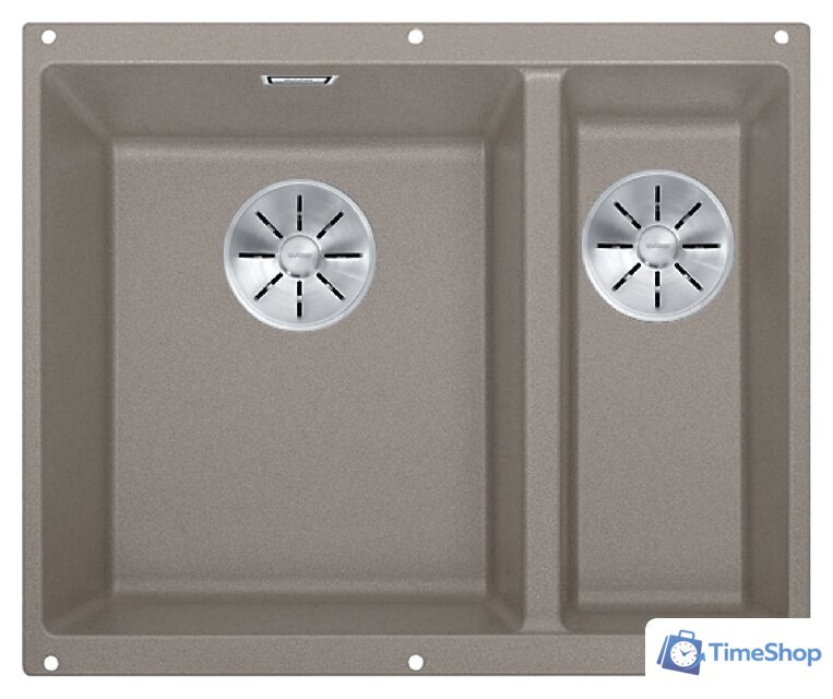Кухонная мойка Blanco Subline 340/160-U (левая, серый беж) - Изображение №1 — Интернет-магазин Time-Shop