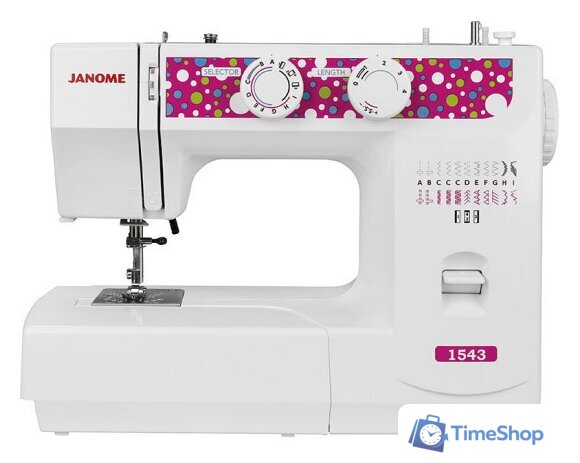 Электромеханическая швейная машина Janome 1543 - Изображение №1 — Интернет-магазин Time-Shop