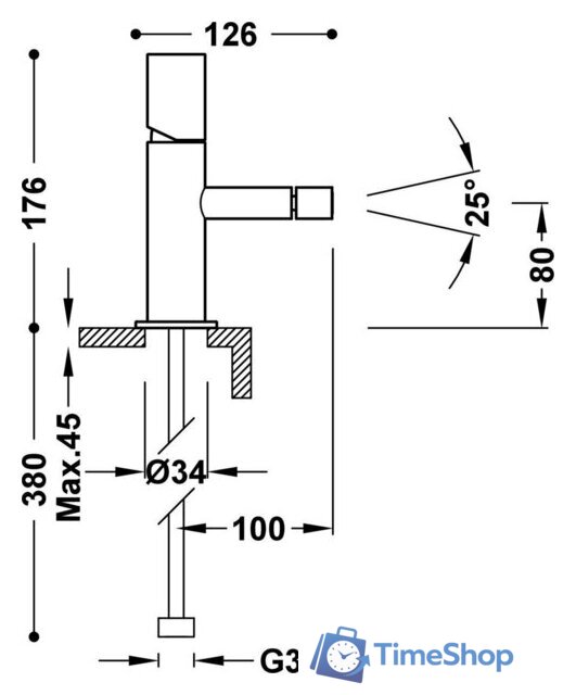 Смеситель Tres Max-Tres 37 06112001D - Изображение №2 — Интернет-магазин Time-Shop