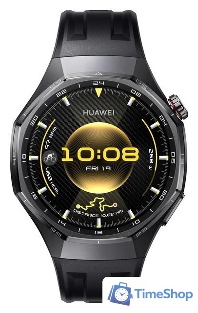 Умные часы Huawei Watch GT 6 Pro 46 мм (черный, с черным силиконовым ремешком, международная версия) - Изображение №2 — Интернет-магазин Time-Shop