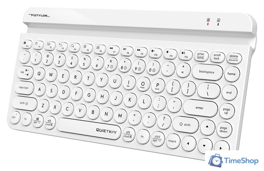 Клавиатура A4Tech Fstyler FBK30 (белый) - Изображение №4 — Интернет-магазин Time-Shop