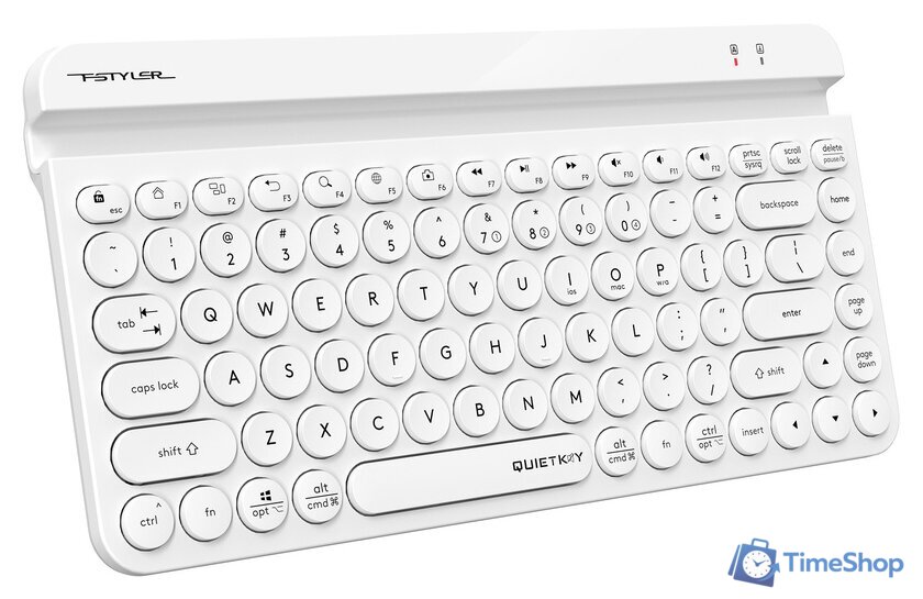Клавиатура A4Tech Fstyler FBK30 (белый) - Изображение №3 — Интернет-магазин Time-Shop