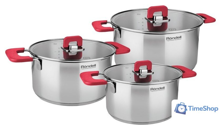 Набор кастрюль Rondell Savvy RDS-940 - Изображение №1 — Интернет-магазин Time-Shop