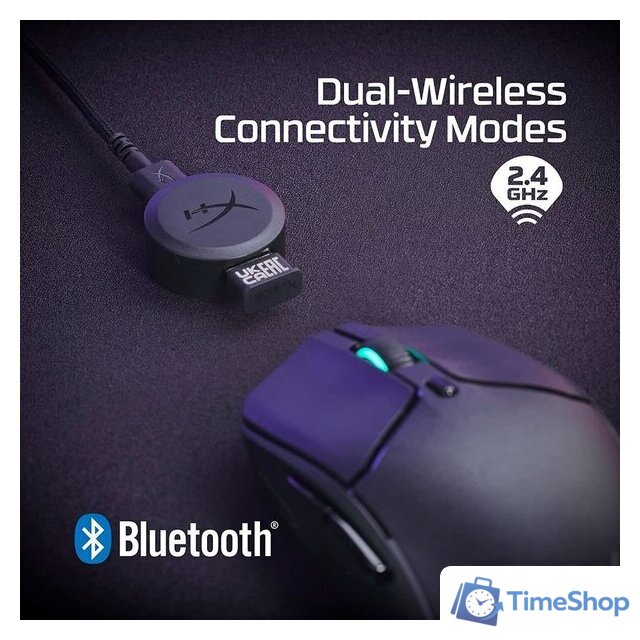 Игровая мышь HyperX Pulsefire Haste 2 Wireless (черный) - Изображение №5 — Интернет-магазин Time-Shop